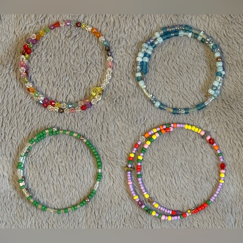 Lorena Espinosa Design Beaded Bracelets- 4 Pack- NWT
